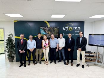 Left to right: José Alberto Comos, General Manager of Vaersa; Francisco Javier Sendra, Regional Secretary of Environment and Territory; Alfons Dominguez, Mayor of Alzira; Salomé Pradas, Councillor of Environment, Water, Infrastructure and Territory; Enr